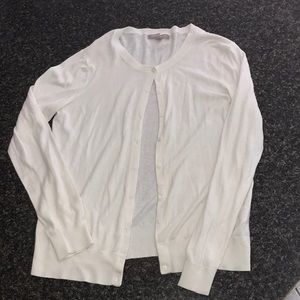 cream/white cardigan